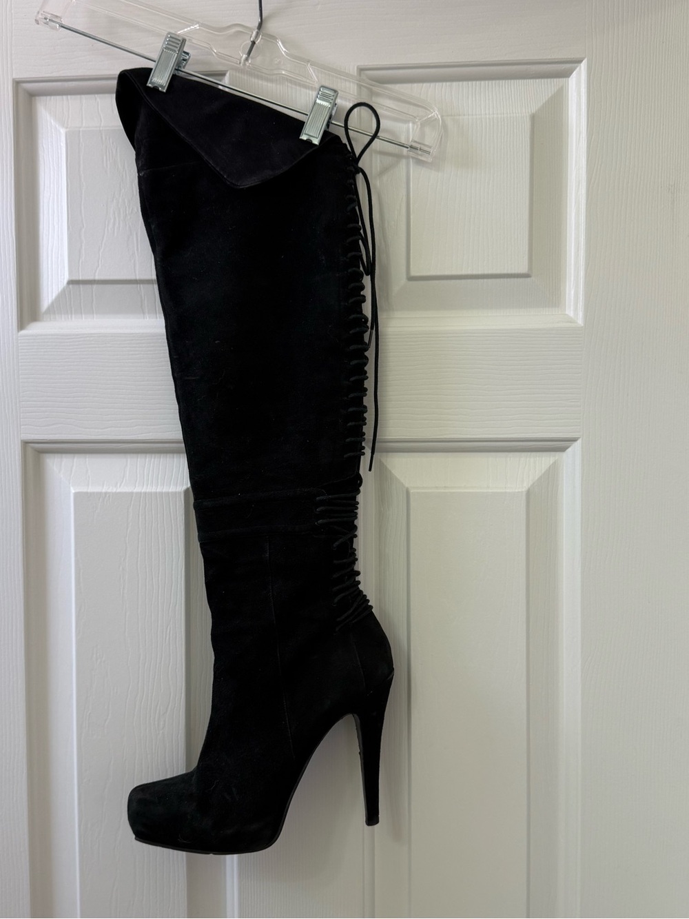 Elegant Black Over the Knee High Women's Boots